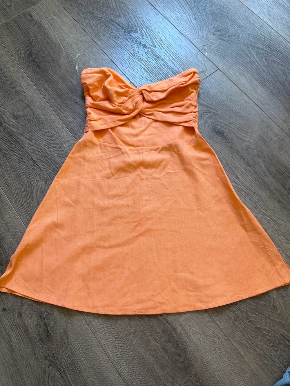 Princess Polly Strapless Orange Mini Dress
